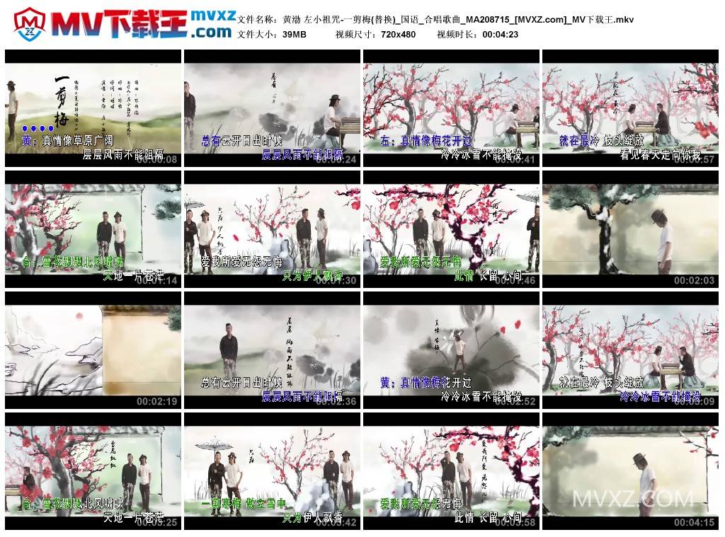 黄渤 左小祖咒-一剪梅(替换)_国语_合唱歌曲_MA208715